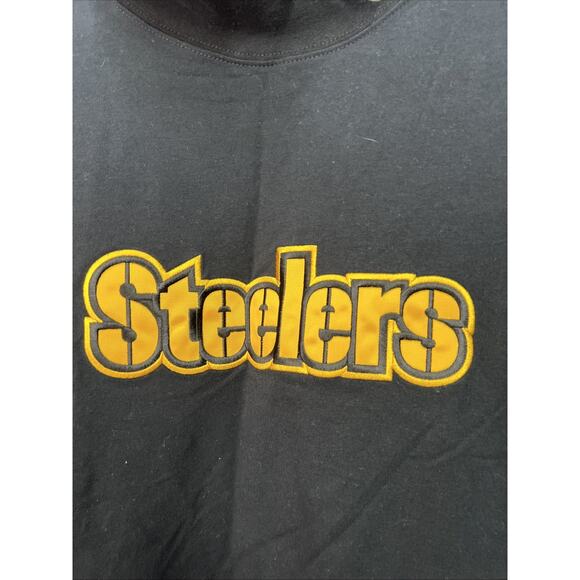 VTG NFL Pittsburgh Steelers Mock Turtle Neck Shirt Mens 3xl Long Sleeve - Picture 2 of 9